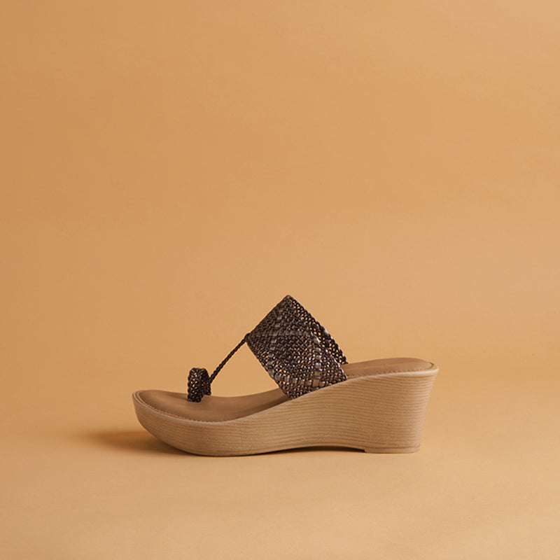 Ema Woven Wedges
