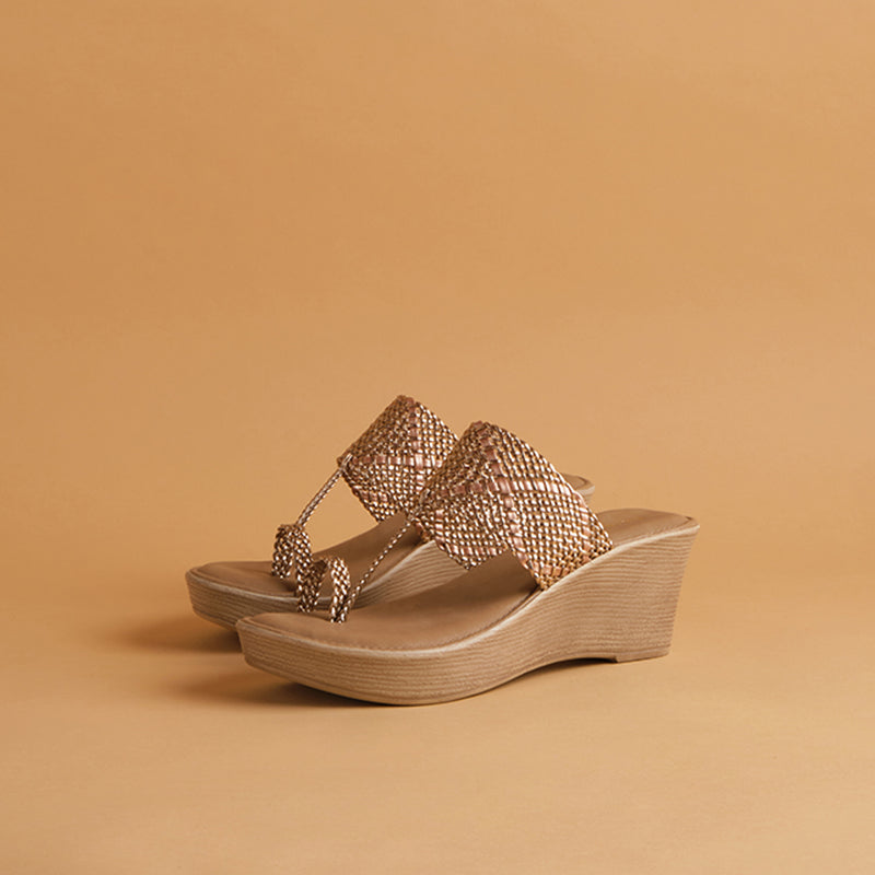 Ema Woven Wedges