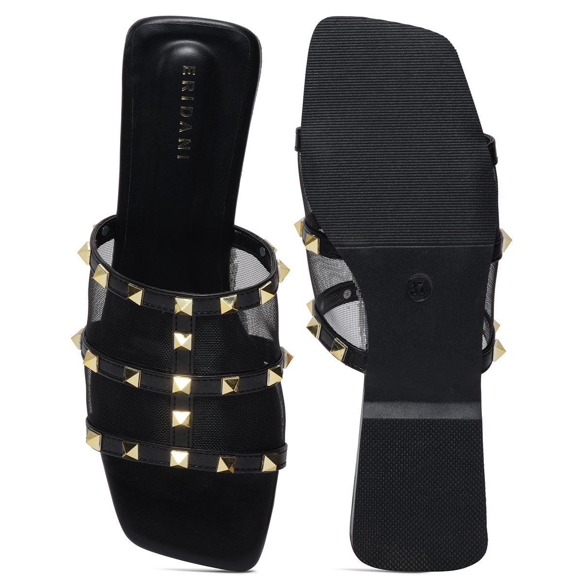 Emmy Strappy Studded Flat