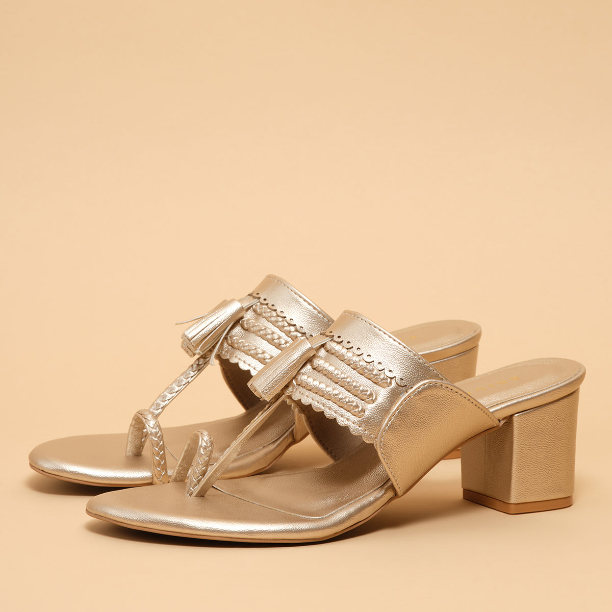 Eshikaa Kolhapuri Tassel Heels