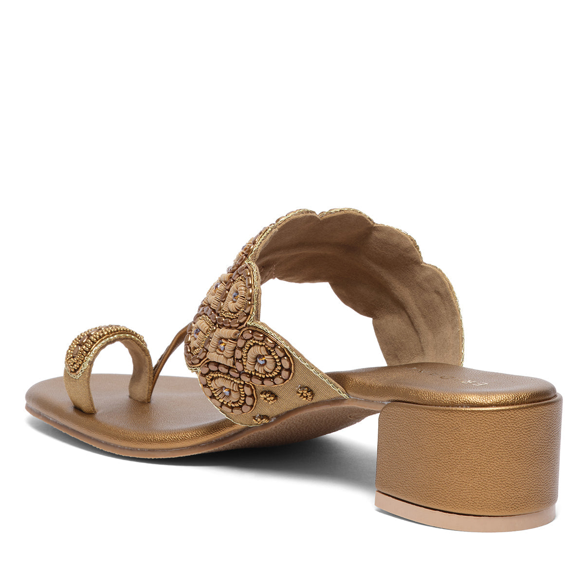 Esra Embroidered Kolhapuri Heels Mahek Footwear Eridani
