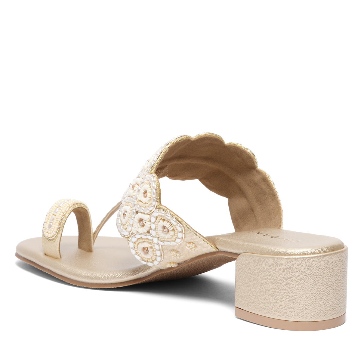 Esra Embroidered Kolhapuri Heels Mahek Footwear Eridani