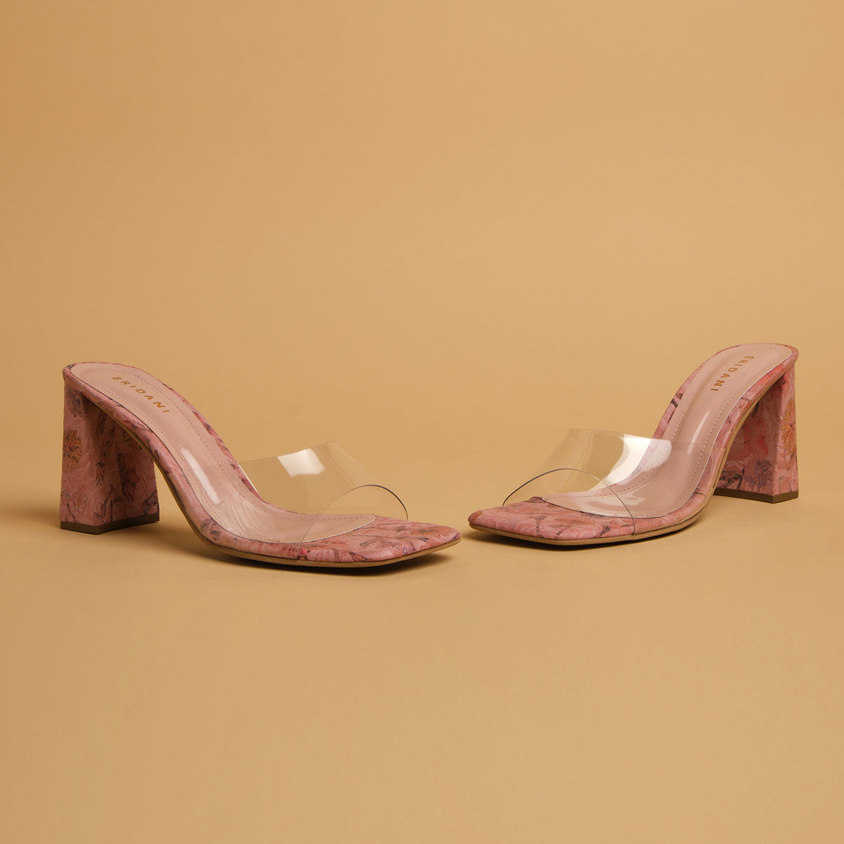Faustina Transparent Upper Block Heels