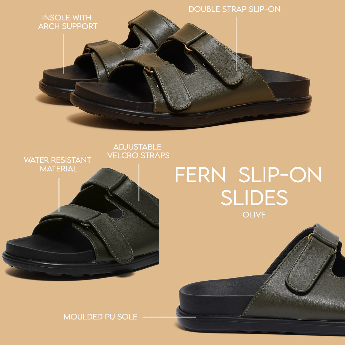 Fern Slip-on Slides Sterling shoes Eridani