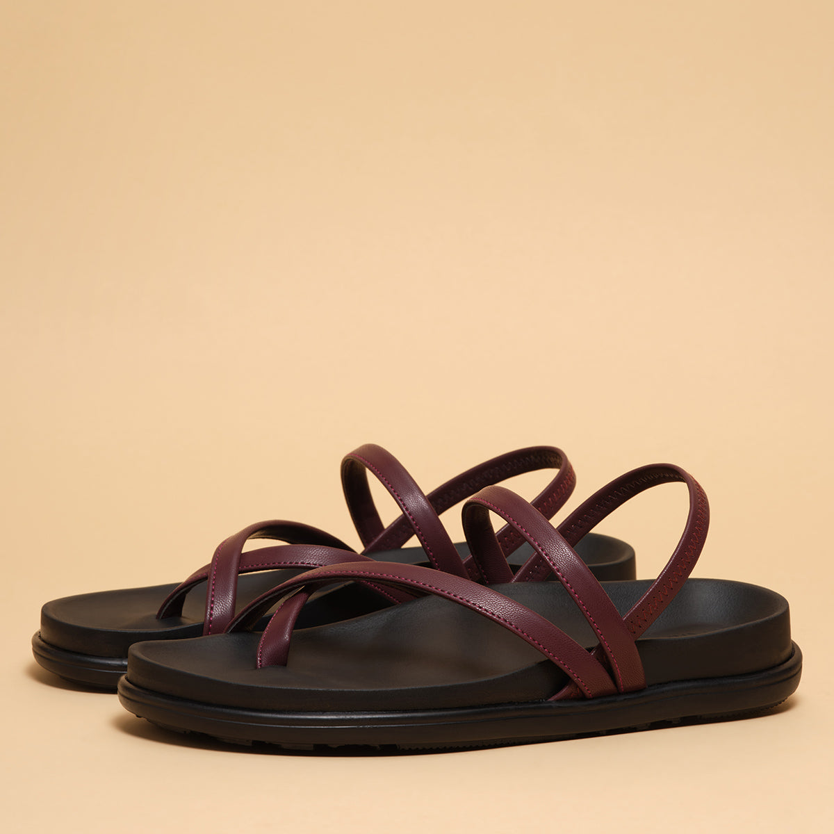 Heather Strappy Flats