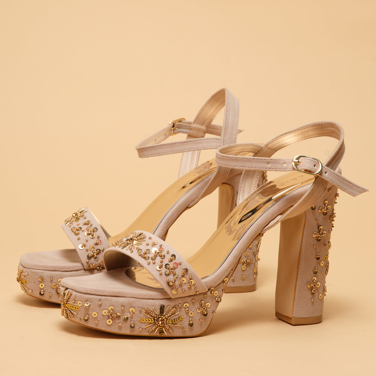 Ivanshi Embroidered Heels