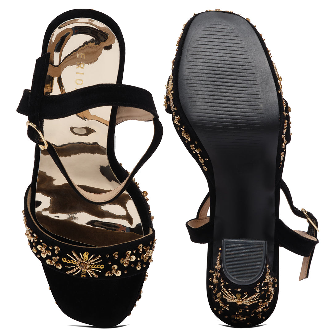 Ivanshi Embroidered Heels