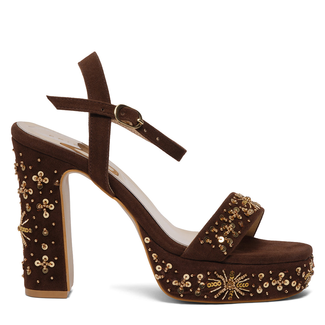 Ivanshi Embroidered Heels