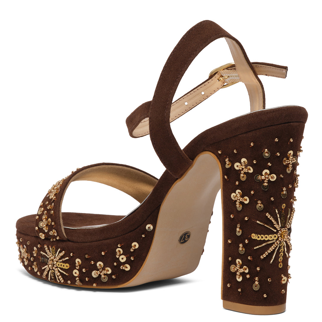 Ivanshi Embroidered Heels