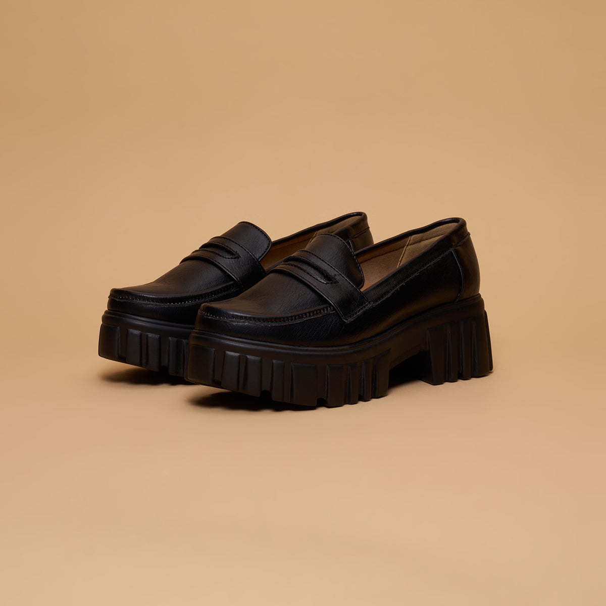 Kara Solid Chunky Loafers