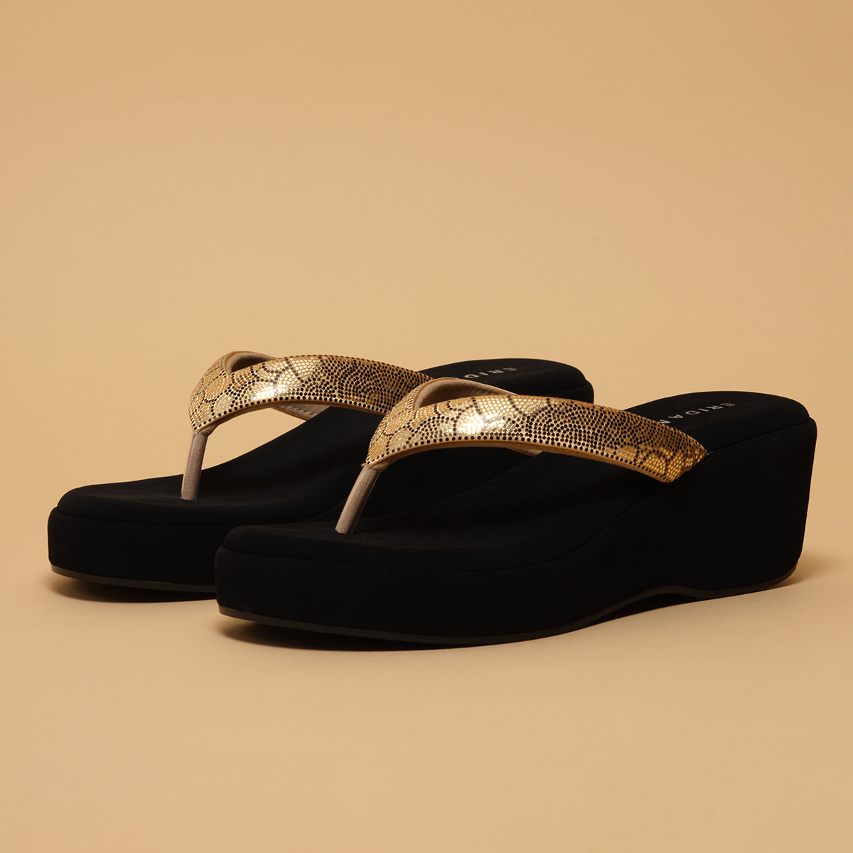Kriaa Embellished Thong Wedges