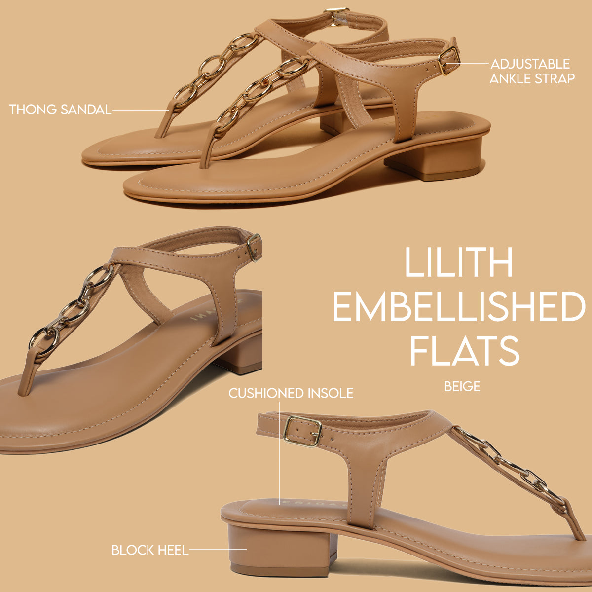 Lilith Embellished Flats Ahmad Arts Eridani