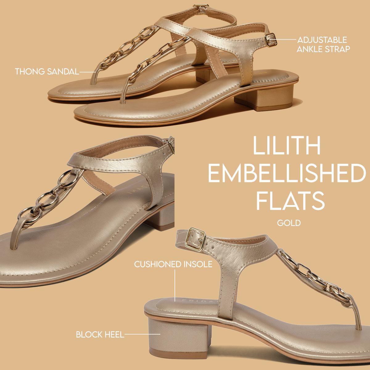 Lilith Embellished Flats Ahmad Arts Eridani