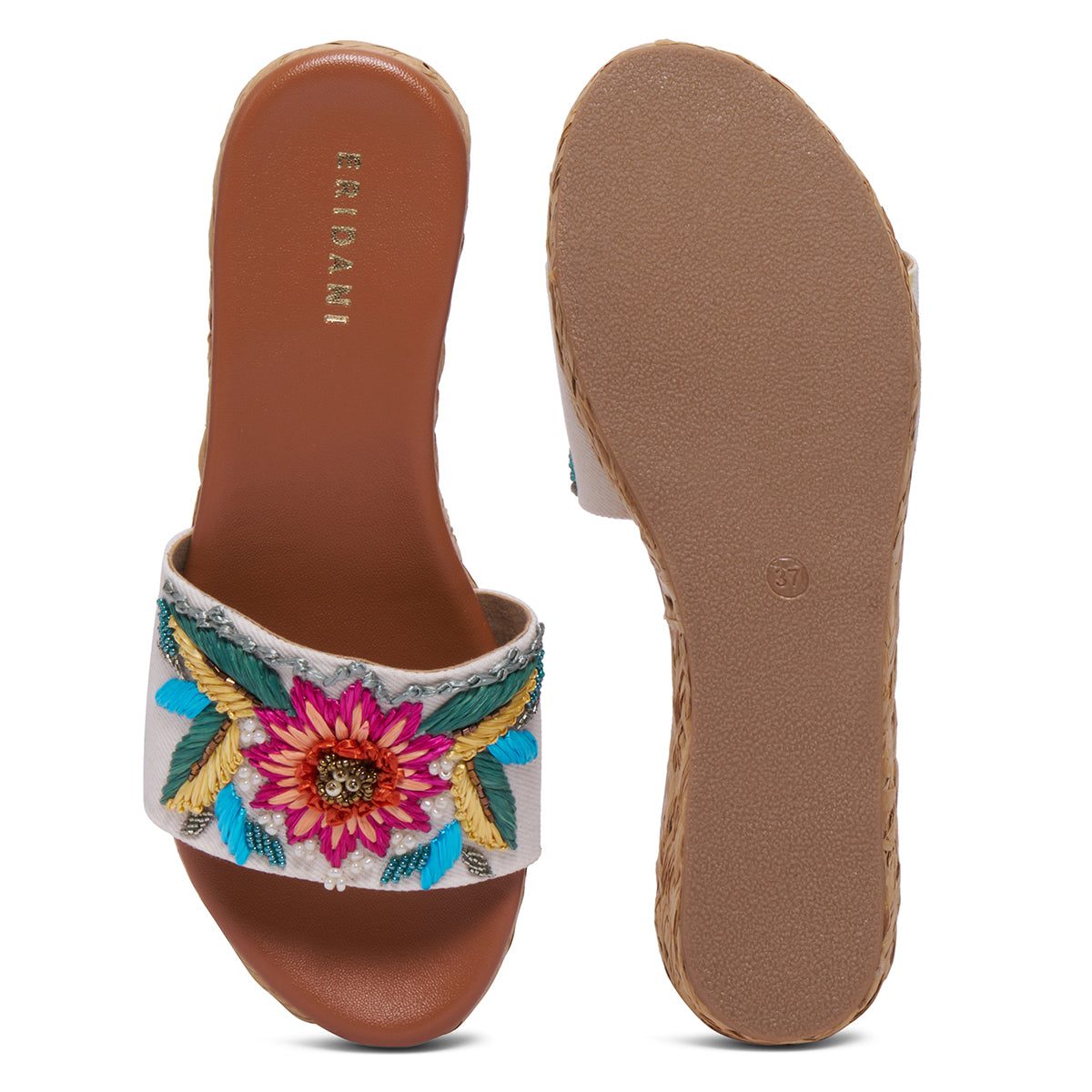 Lily Embroidered Wedges