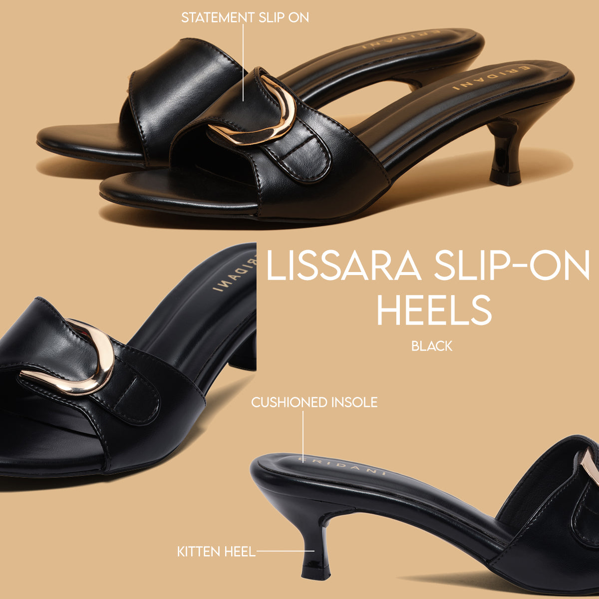 Lissara Slip-On Heels Ahmad Arts Eridani