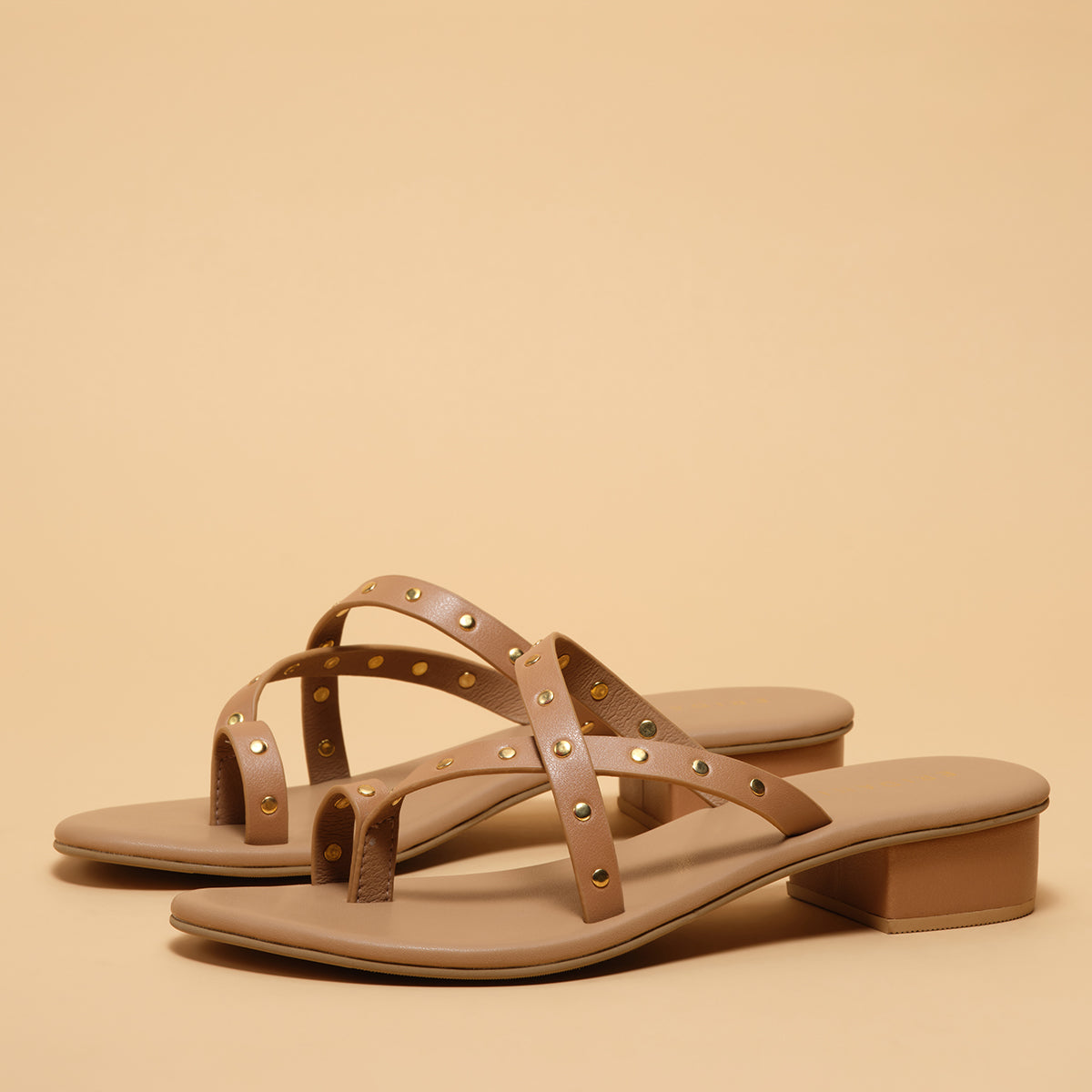 Lunive Studded Heels