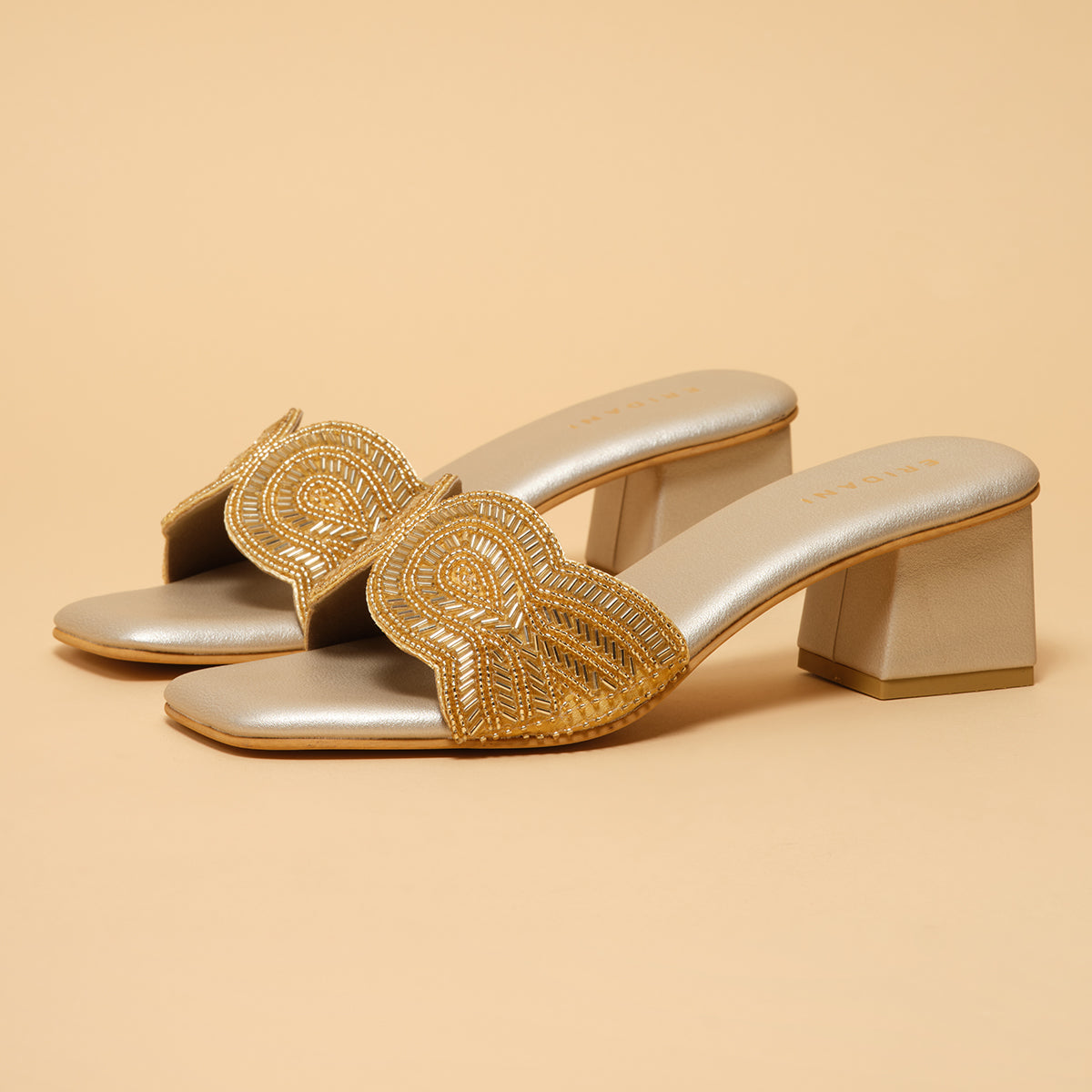 Nayan Embroidered Heels