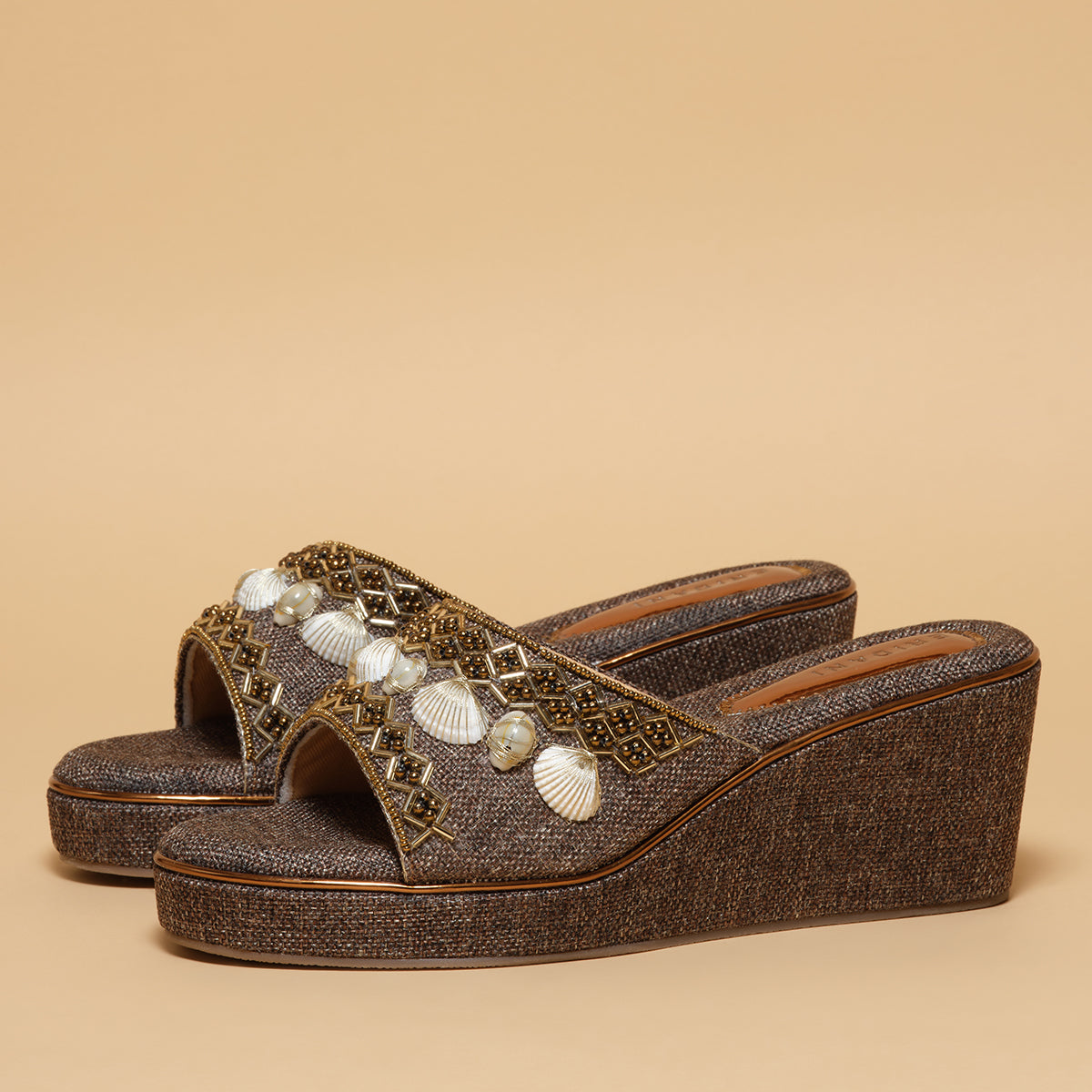 Niha Embroidered Wedges Anshika