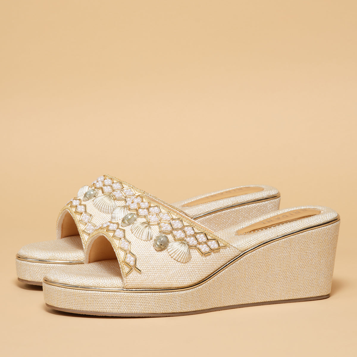 Niha Embroidered Wedges Anshika