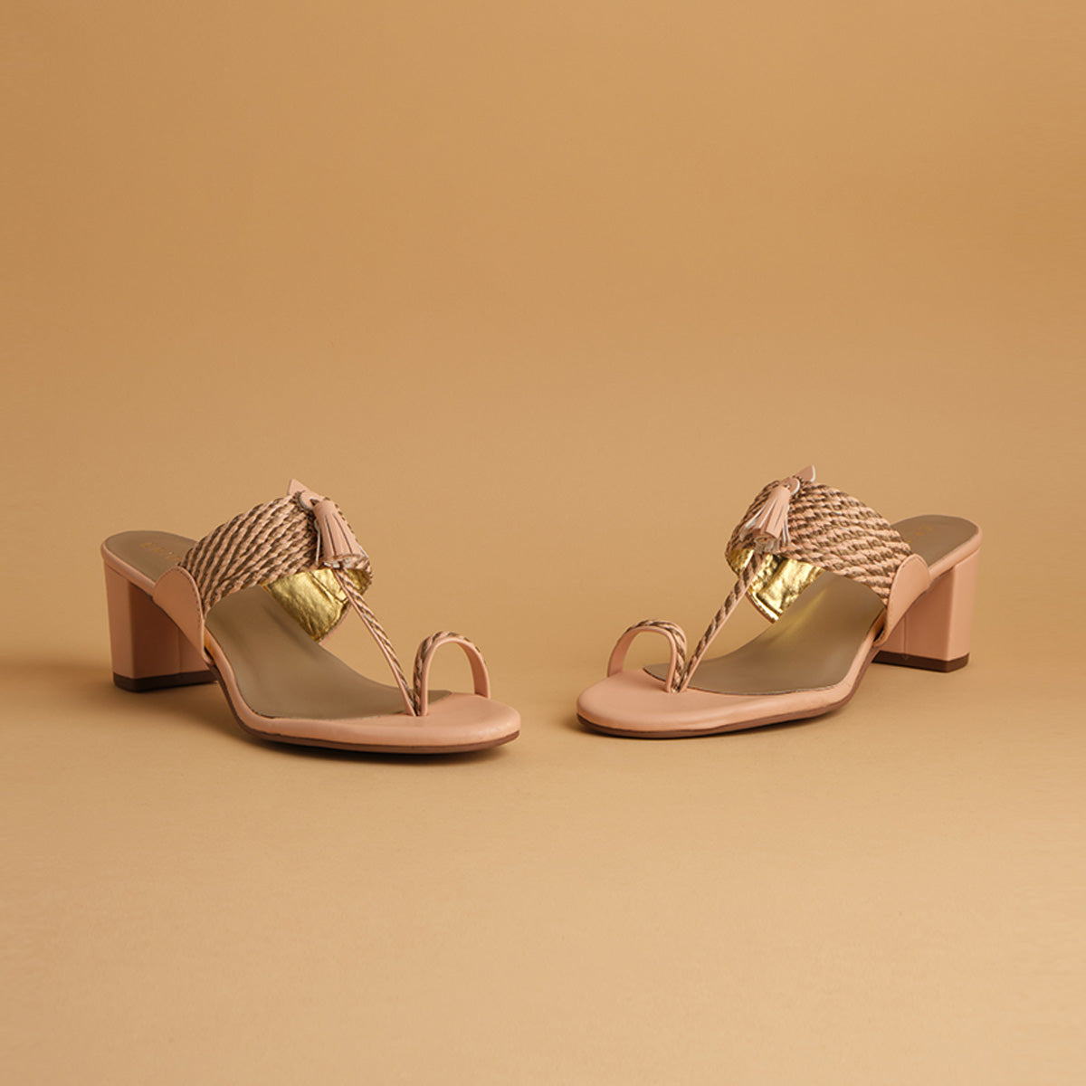 Nyla Woven Kolhapuri Heels