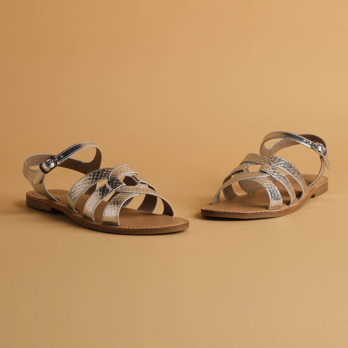 Nysaa Metallic Sandals