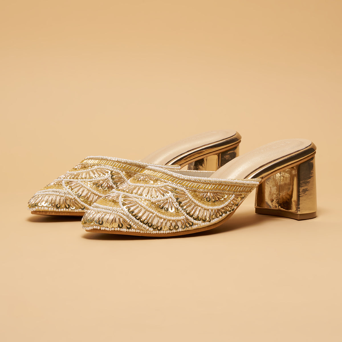 Oviya Embroidered Mules