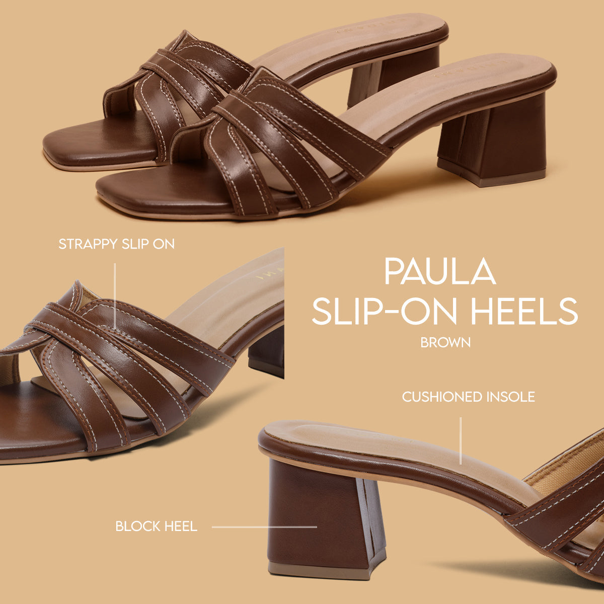 Paula Slip-on Heels Ahmad Arts Eridani