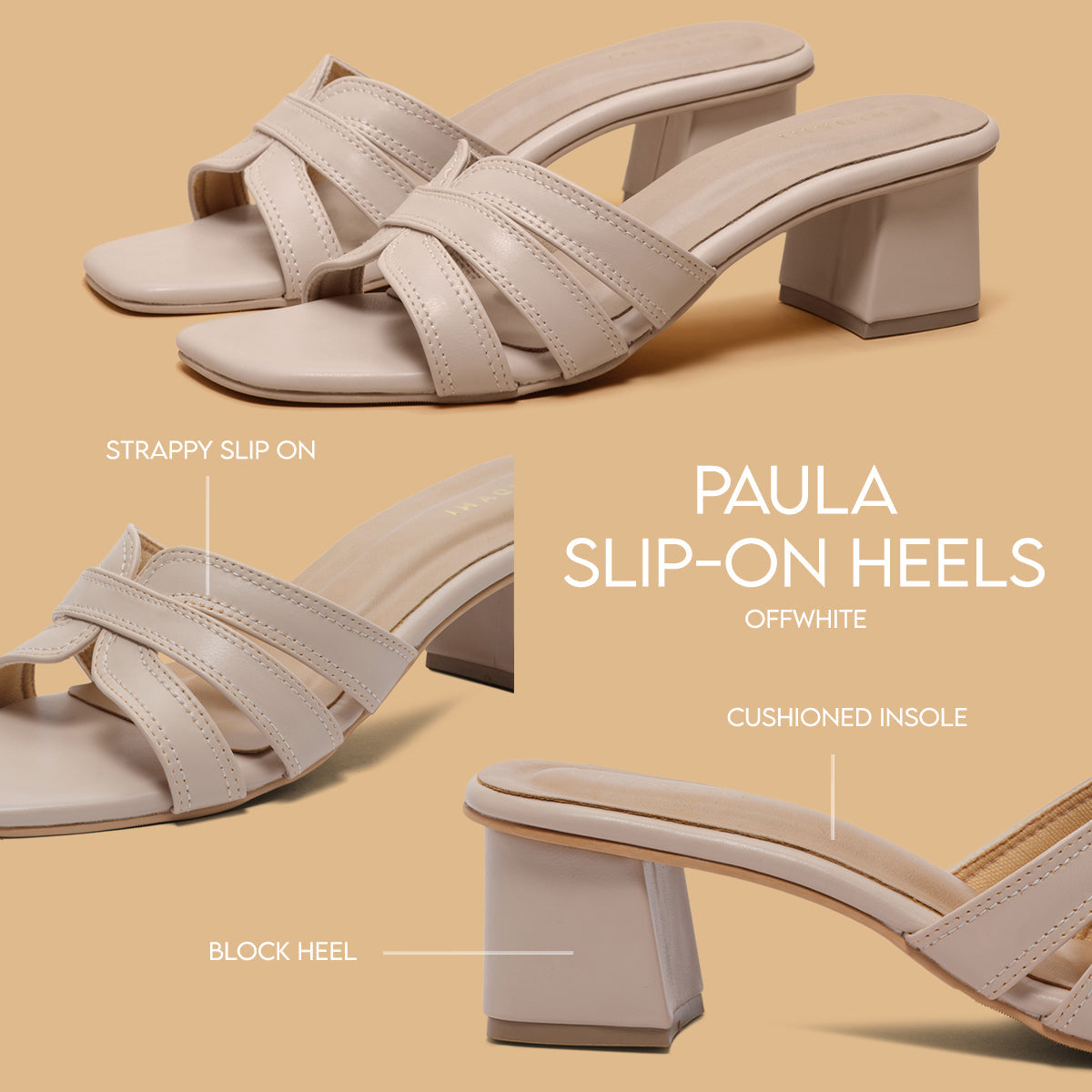 Paula Slip-on Heels Ahmad Arts Eridani