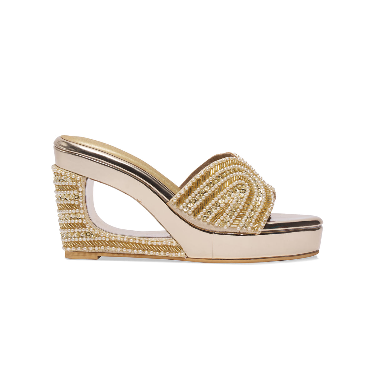 Qaya Embroidered Wedges