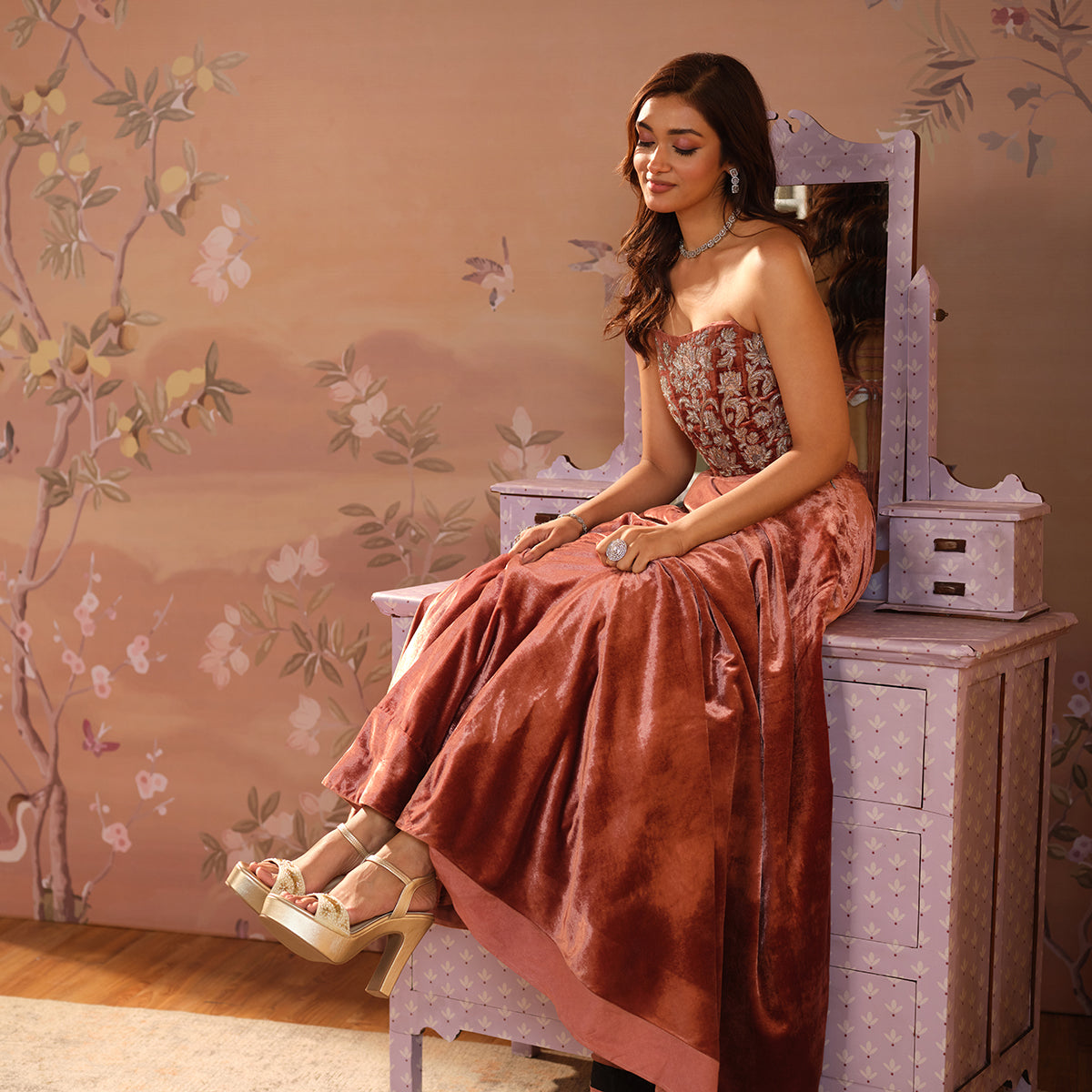 Rasha Embroidered Heels