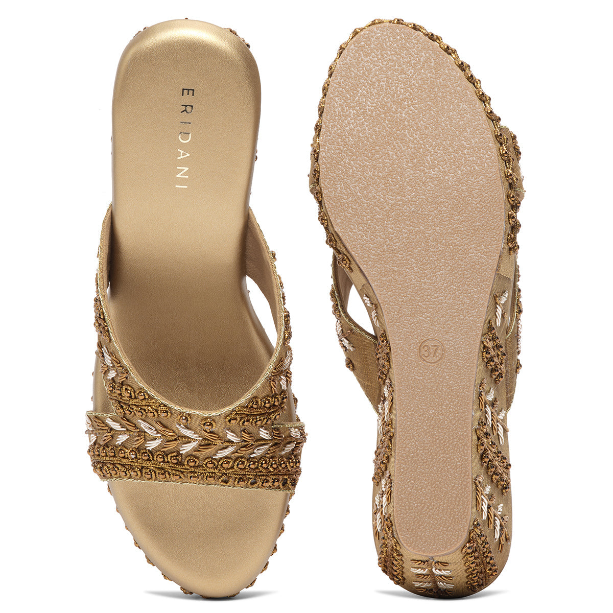 Reya Embroidered Wedges Mahek Footwear Eridani