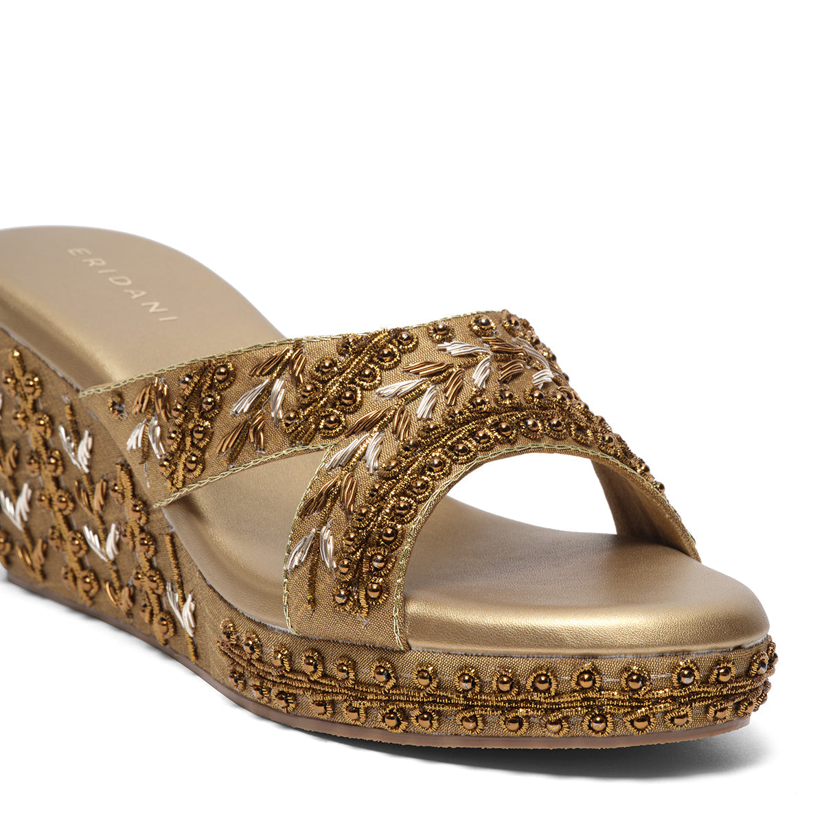 Reya Embroidered Wedges Mahek Footwear Eridani