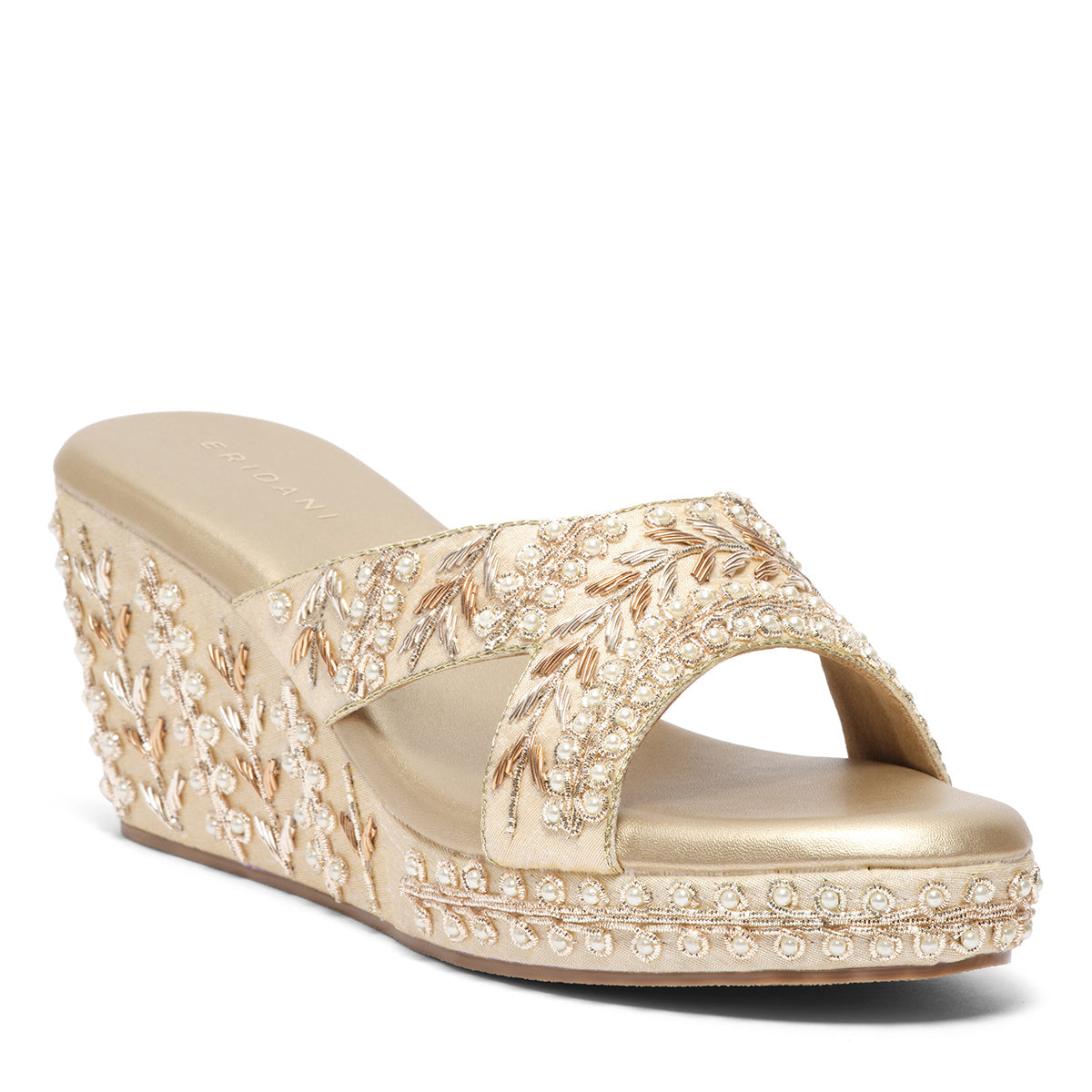 Reya Embroidered Wedges Mahek Footwear Eridani