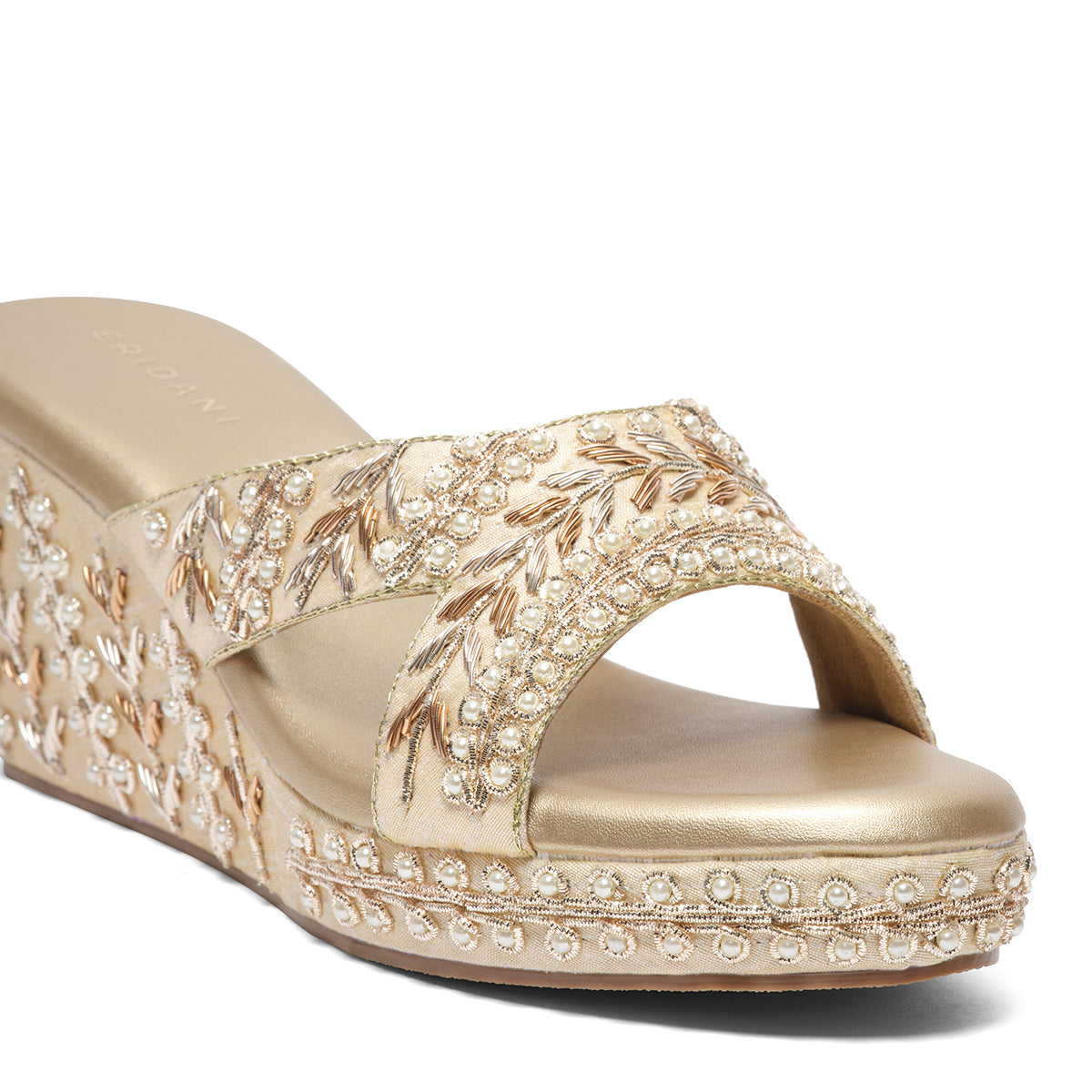 Reya Embroidered Wedges Mahek Footwear Eridani