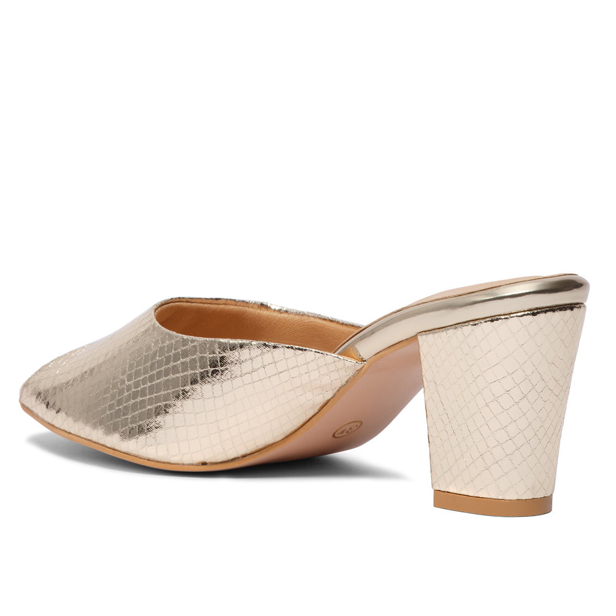 Rheia Metallic Heels