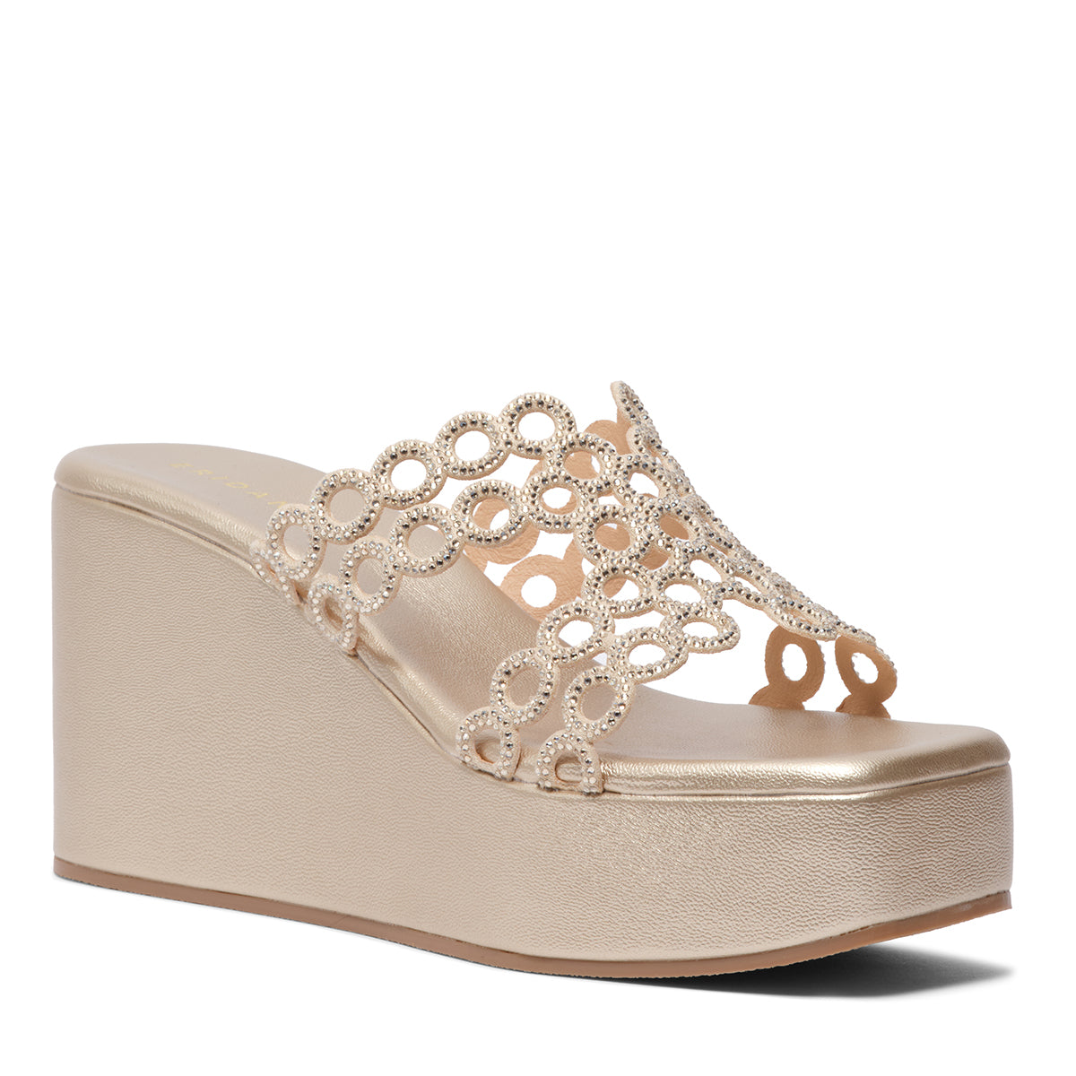 Roohani Rhinestone Wedges