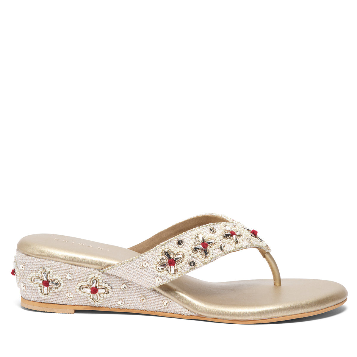 Roohee Embroidered Wedges Mahek Footwear Eridani
