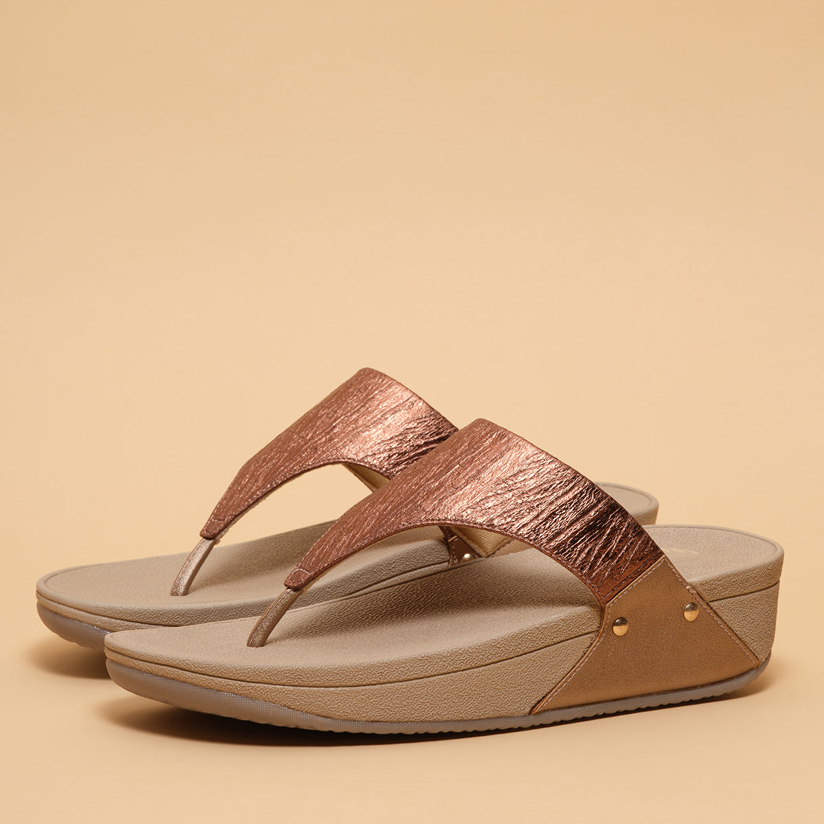 Sana Metallic Flatforms
