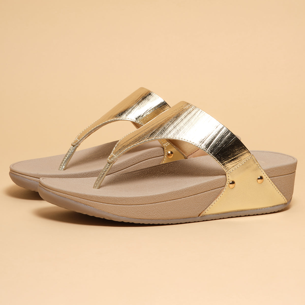 Sana Metallic Flatforms