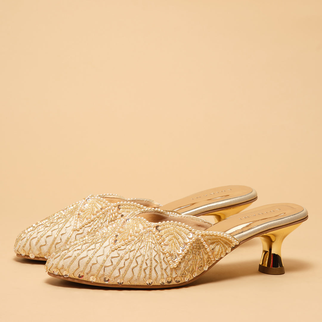 Sarini Embroidered Mules