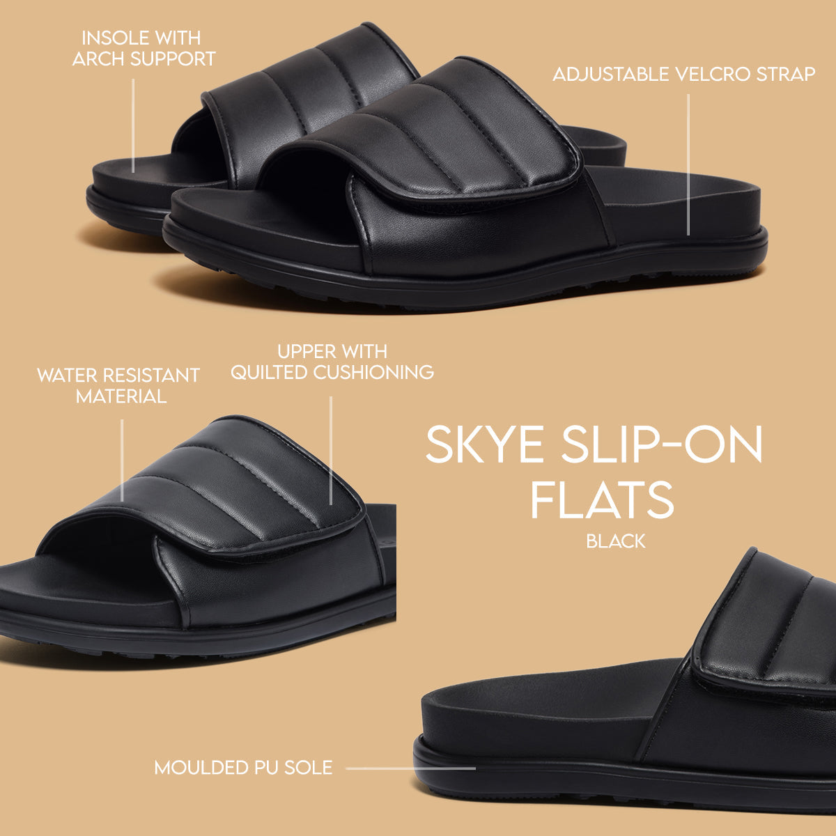 Skye Slip-on Flats Sterling shoes Eridani