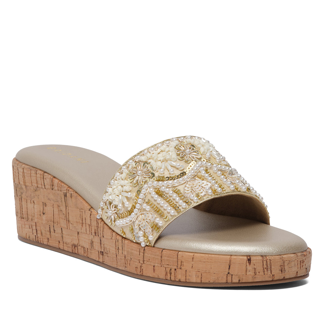 Sohvi Embroidered Wedges