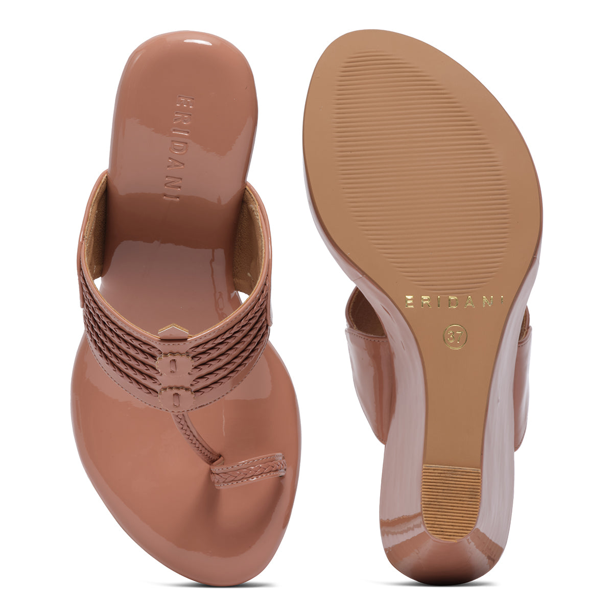 Taani Solid Kolhapuri Wedges
