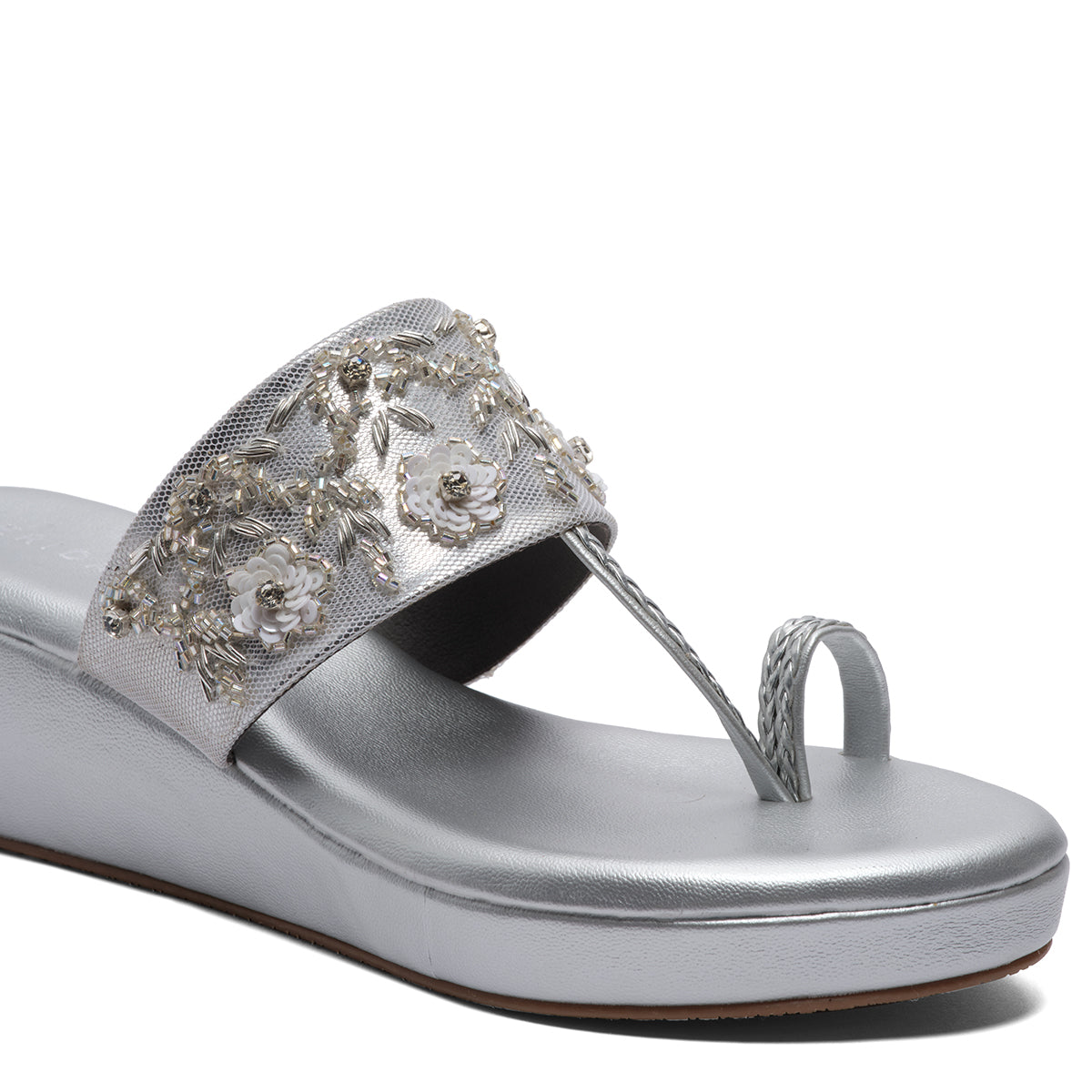 Tarini Embroidered Wedges