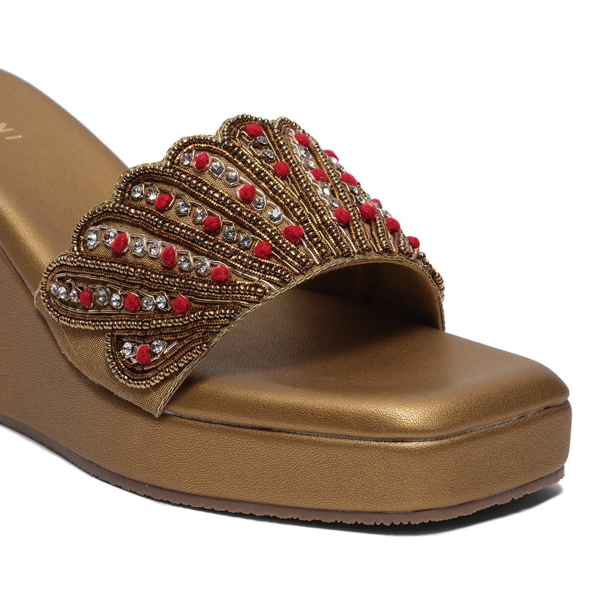 Vanika Embroidered Wedges