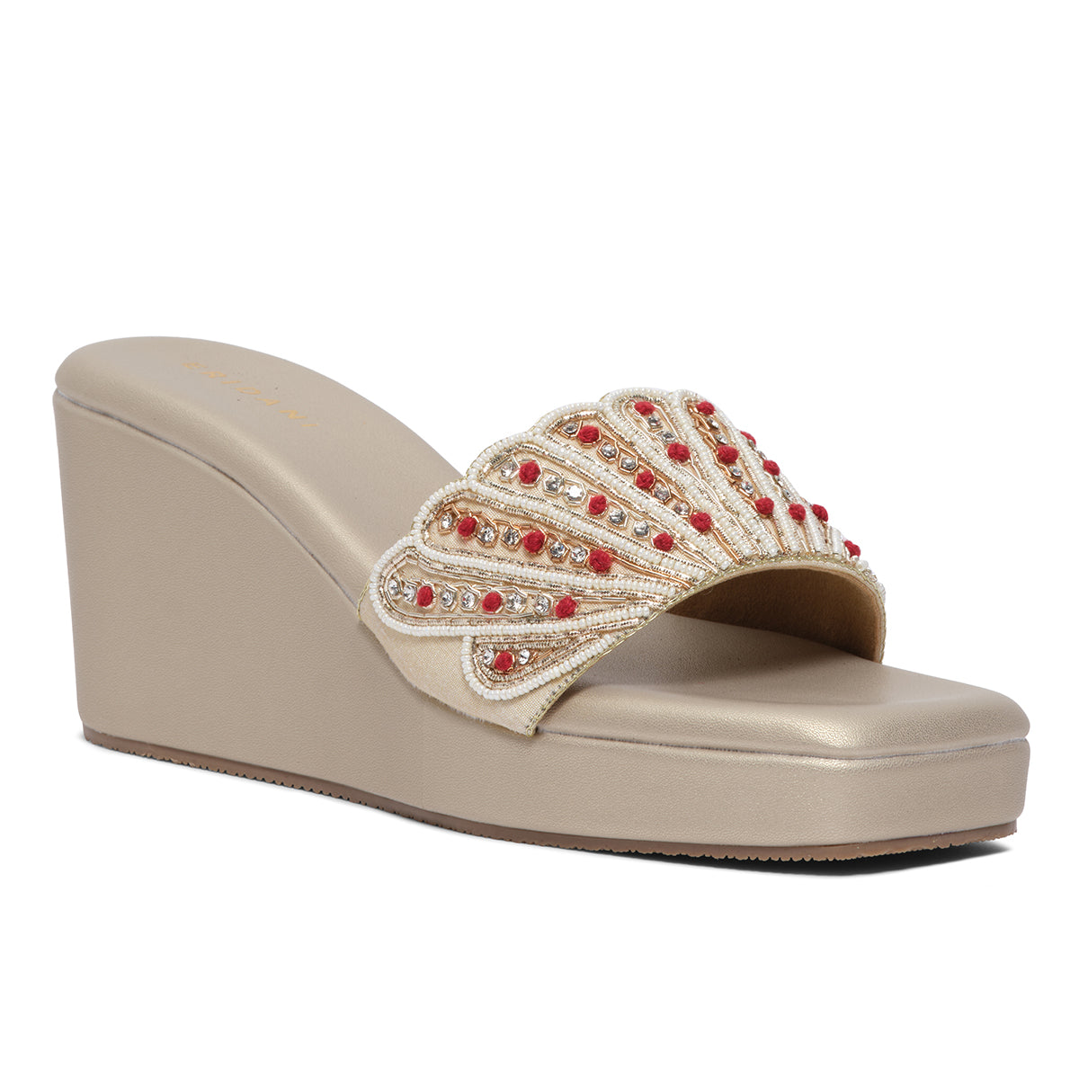 Vanika Embroidered Wedges