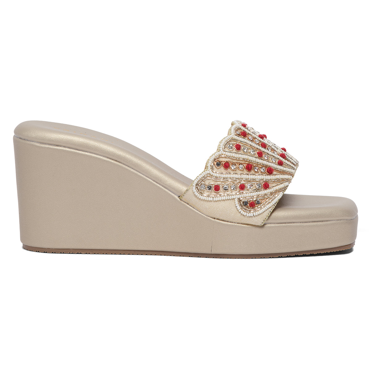 Vanika Embroidered Wedges