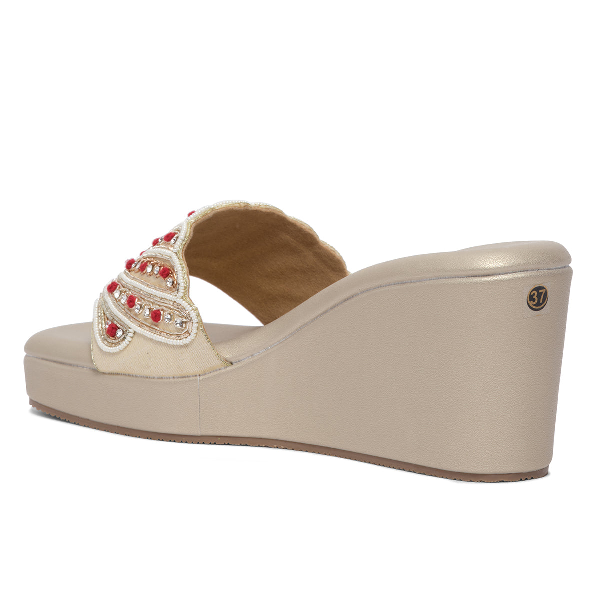 Vanika Embroidered Wedges