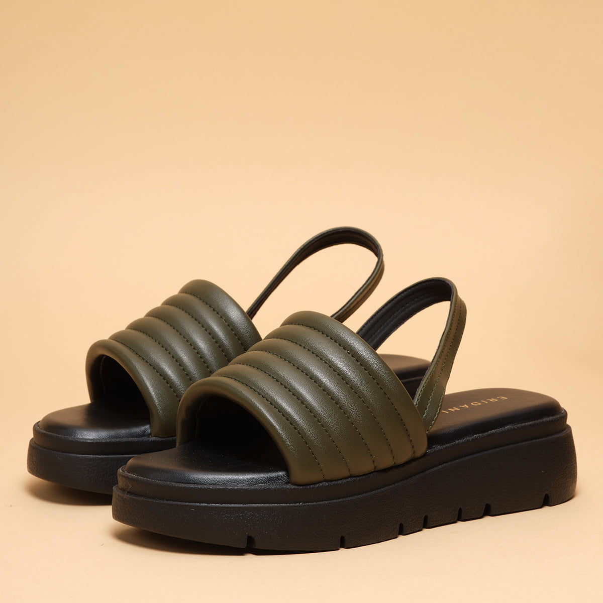 Velvet Platform Sandals Sterling shoes Eridani