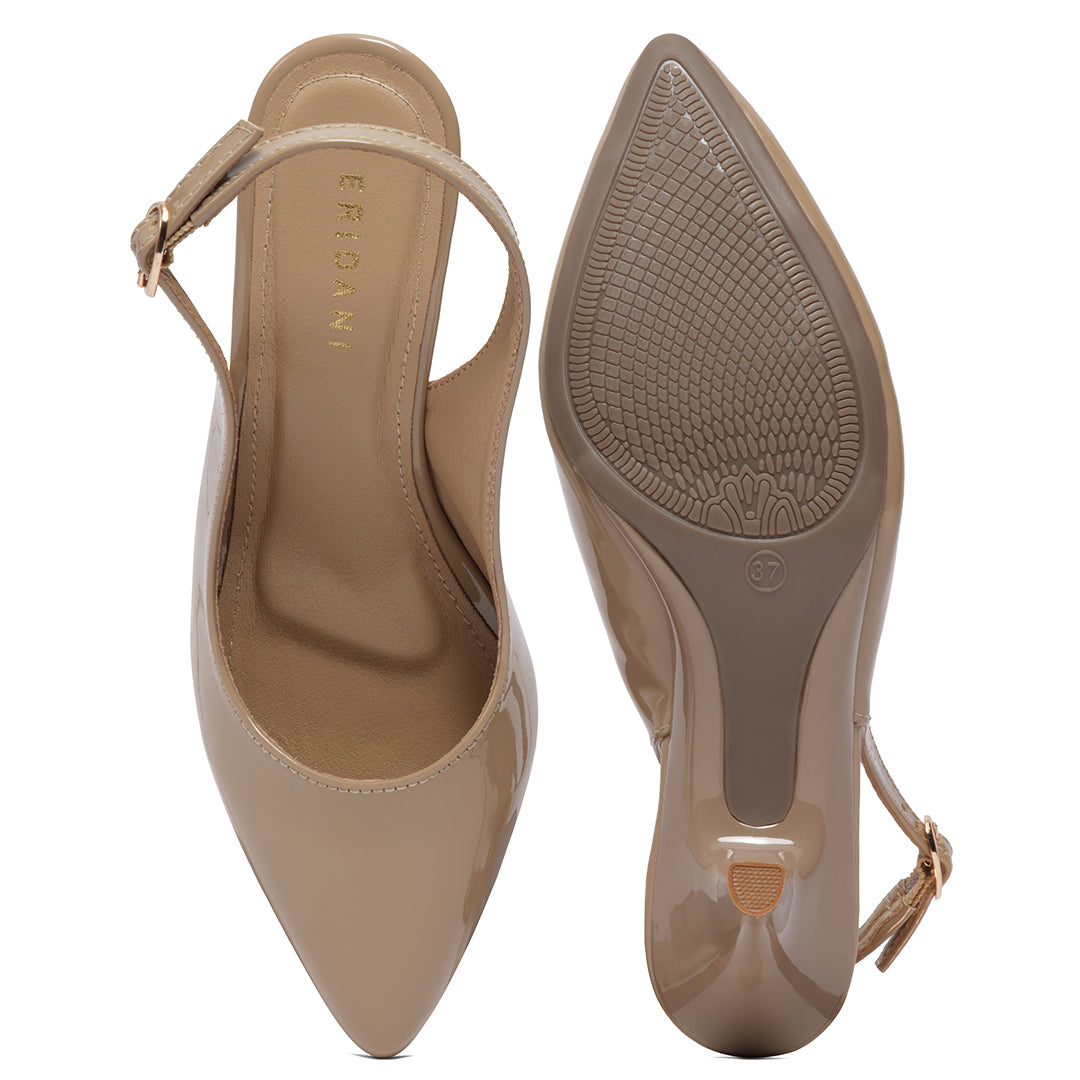 Violet Slingback Pumps